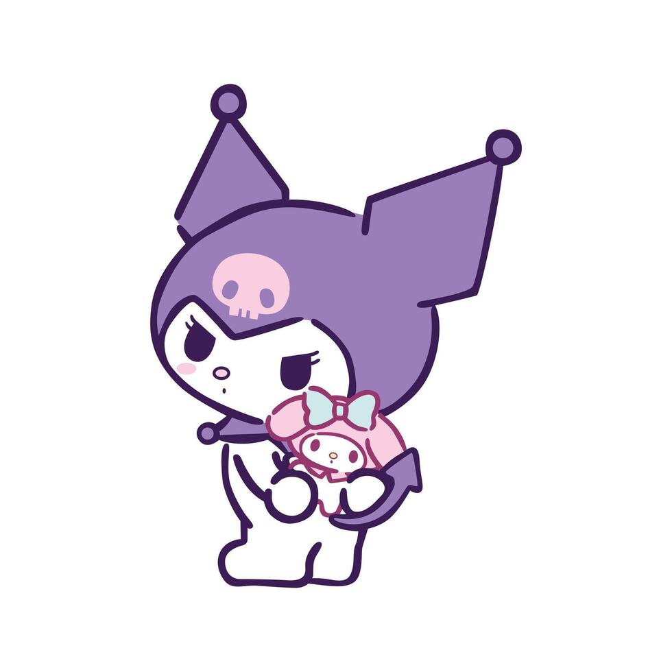 Melody with kuromi vector
