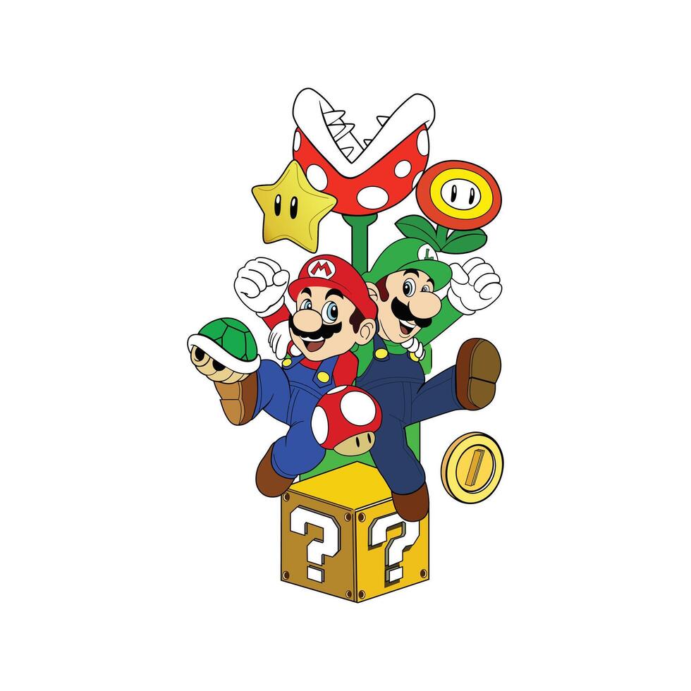 Super Mario Game vector
