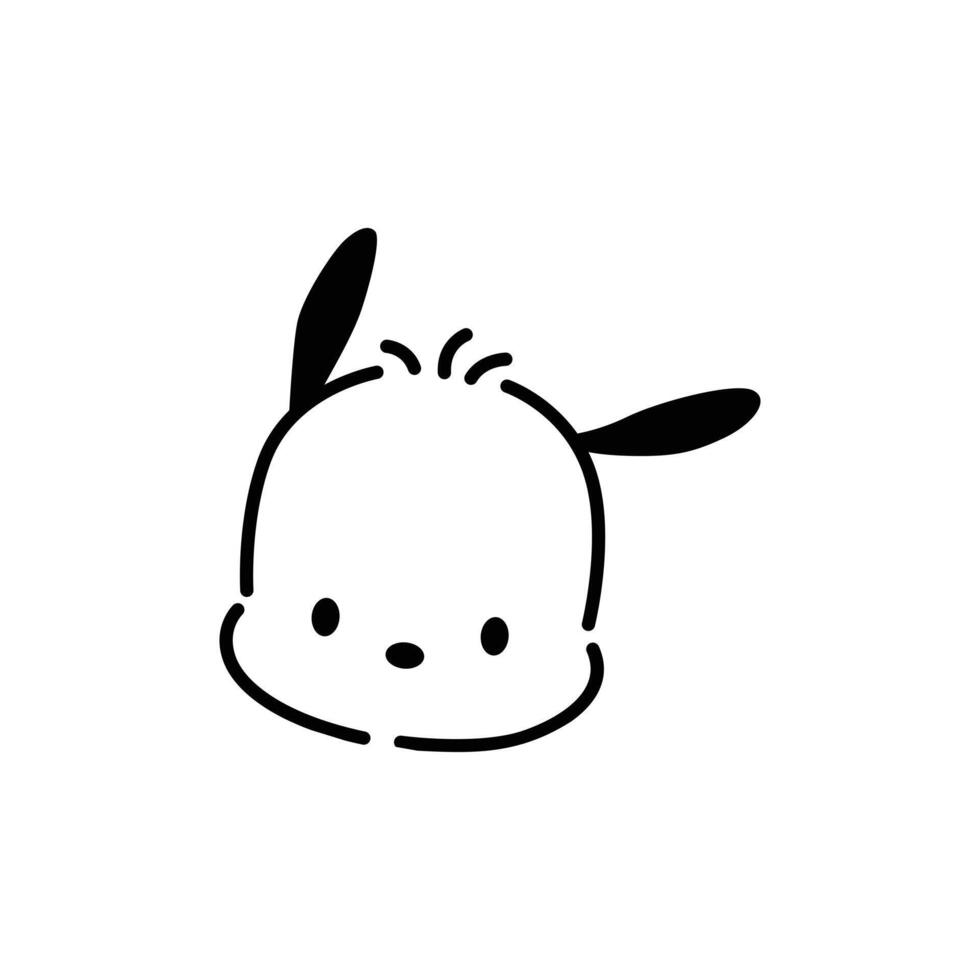 Pochacco Head Cute vector