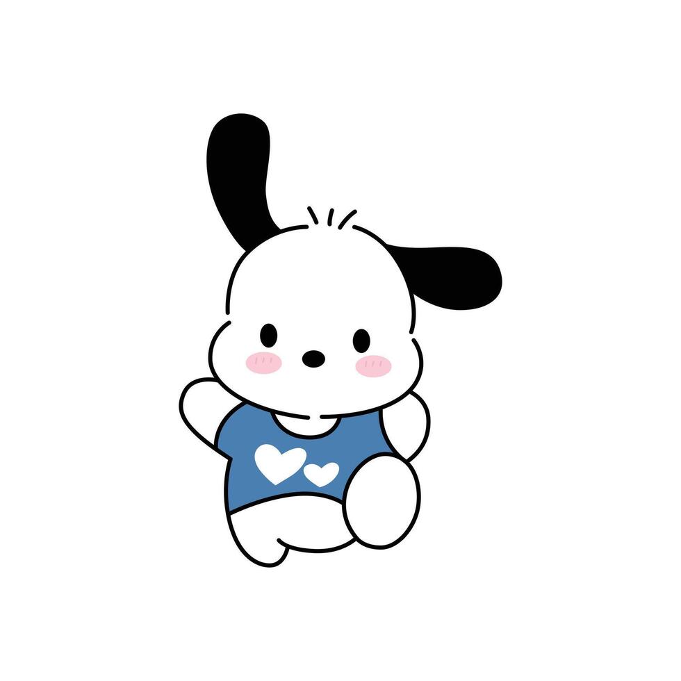 Happy Pochacco sanrio vector