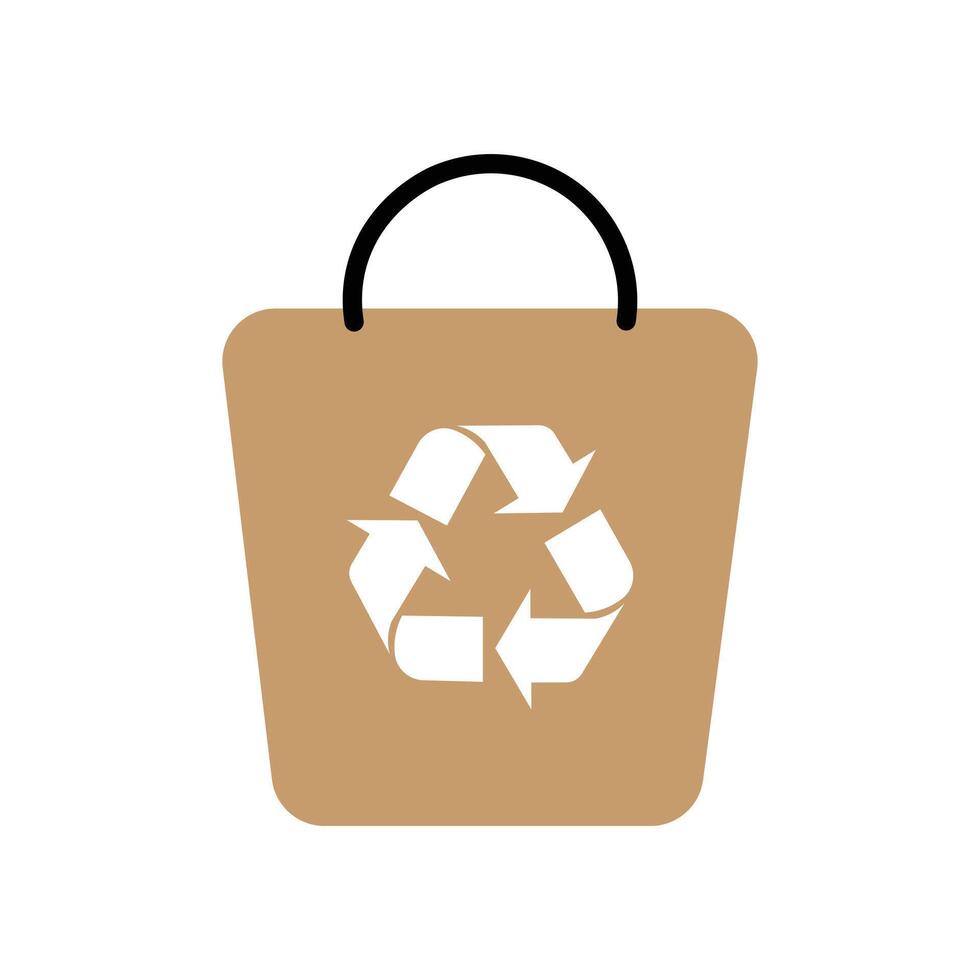 Recycle icon and recycling vector