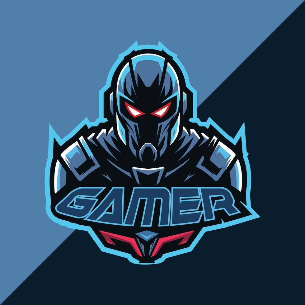 Gaming Logo design editable template vector