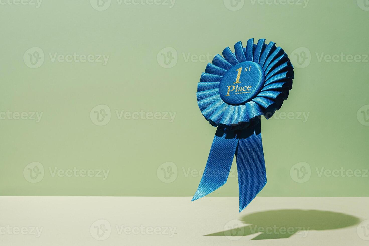 Winner award first place for success and victory. Trending concept with levitation. photo