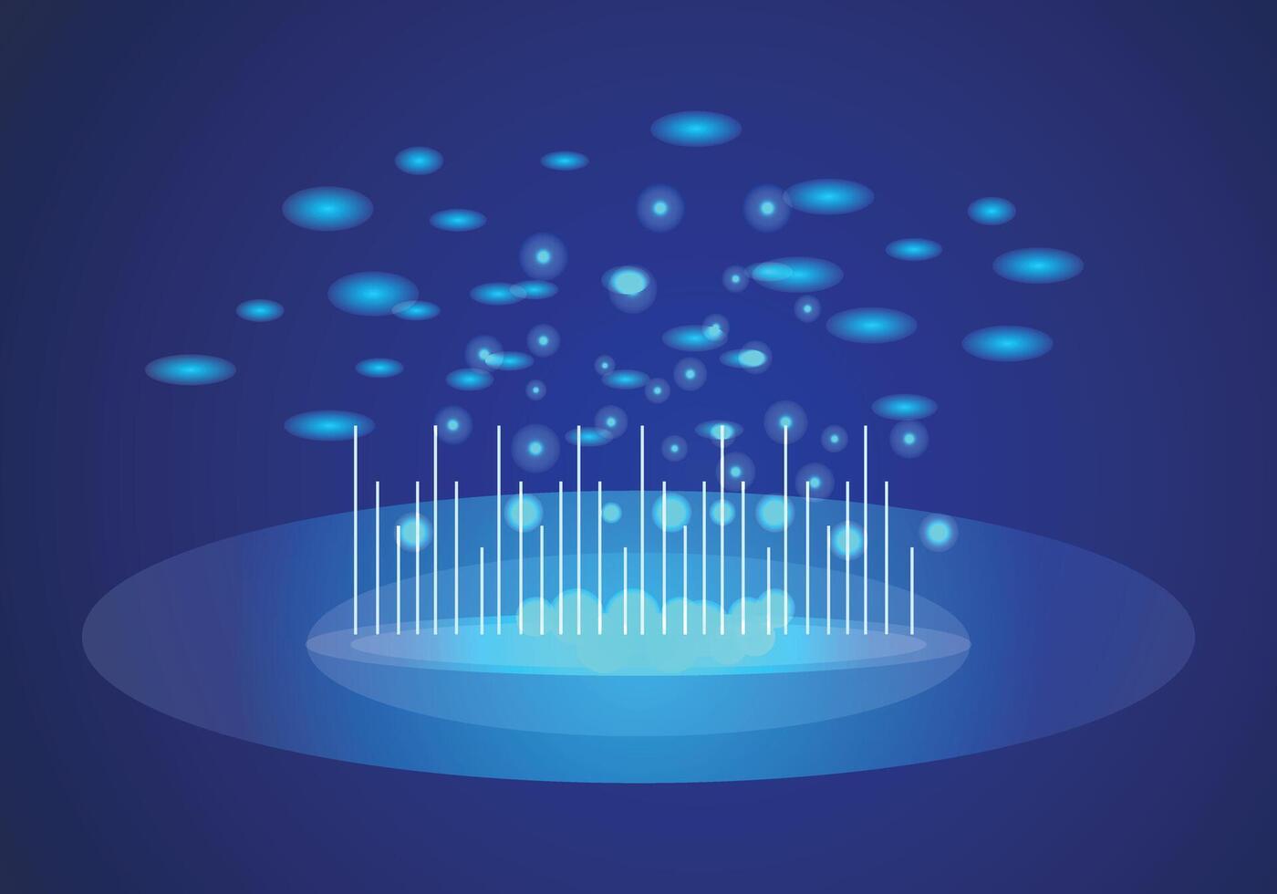 Abstract futuristic - Molecules technology with polygonal shapes vector
