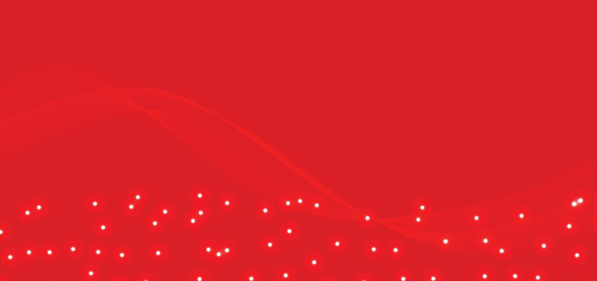 Red luxury background spotlight effect with glitter light decorations with bokeh. vector