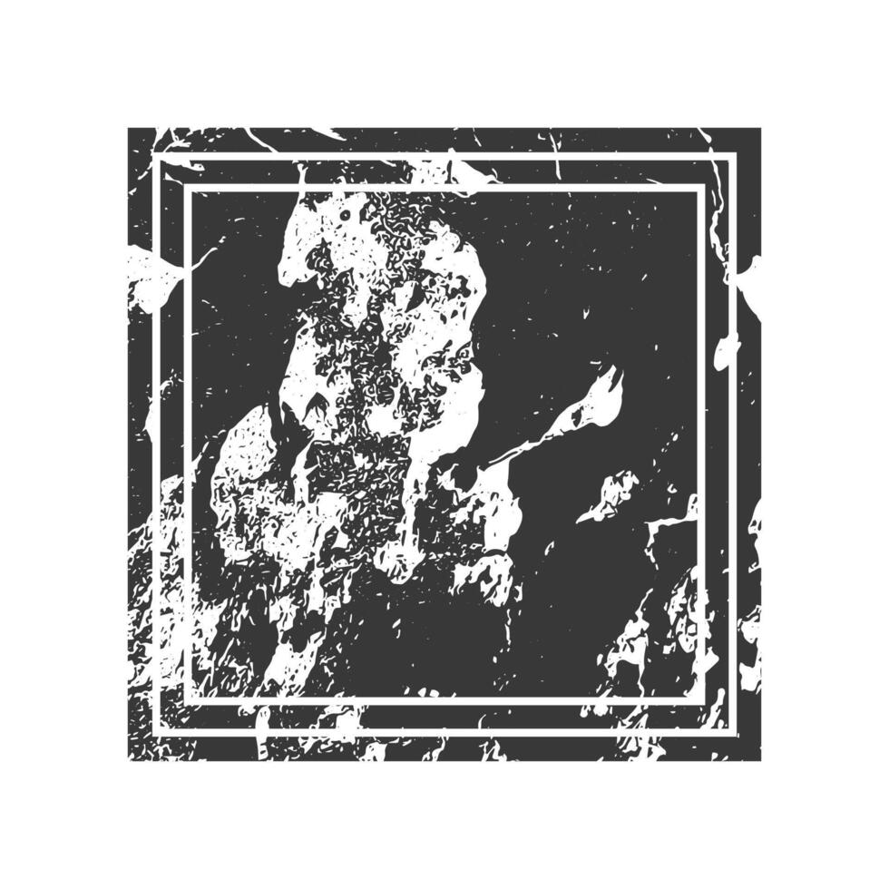 Grunge abstract square Stamp label vector