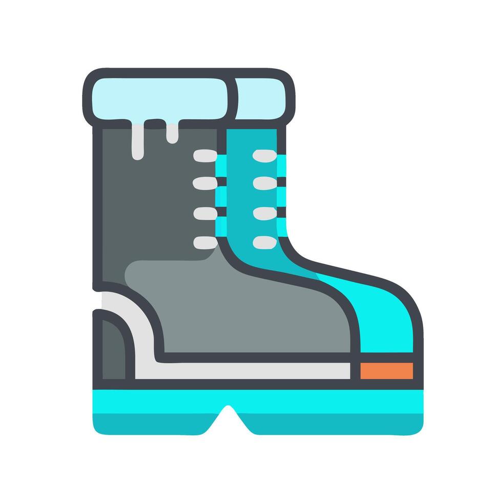 Classic Snow Boots Icon vector