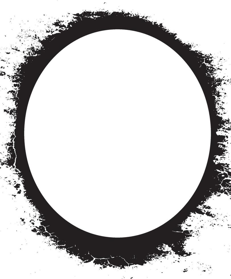 a black and white picture frame of a mirror and a black frame with a black border, grunge frame vector