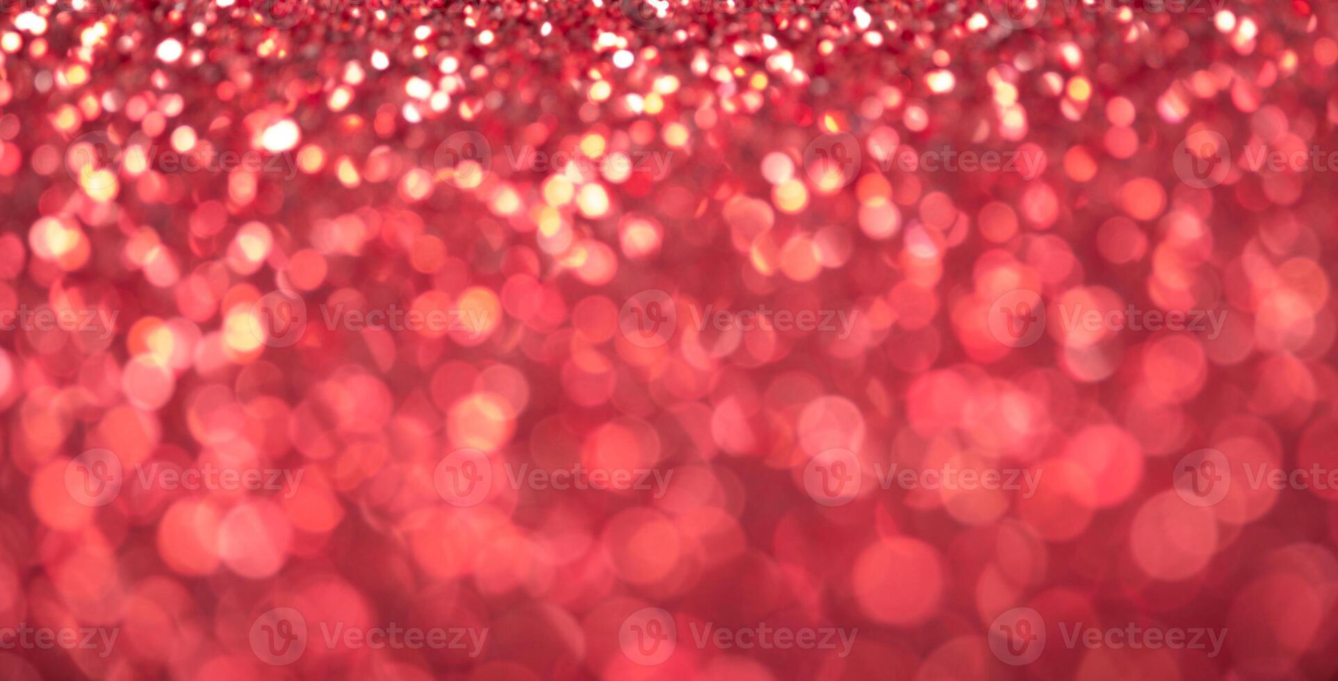 Out of focus red bokeh. Festive background for christmas, new year, wedding. photo