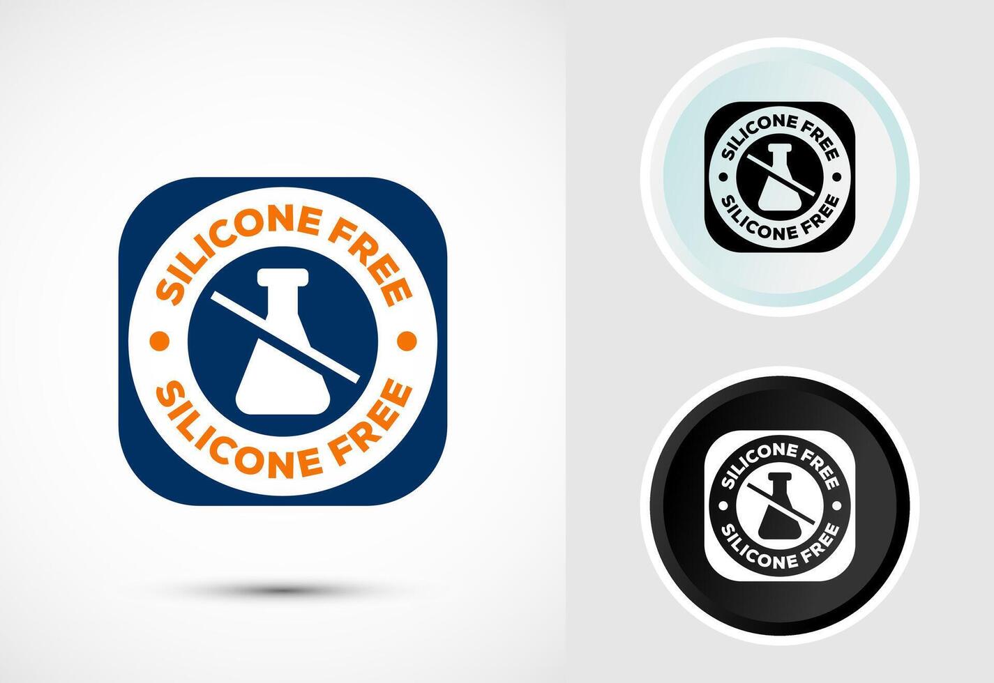 Silicone free icon design illustration, Best Silicone free sign vector