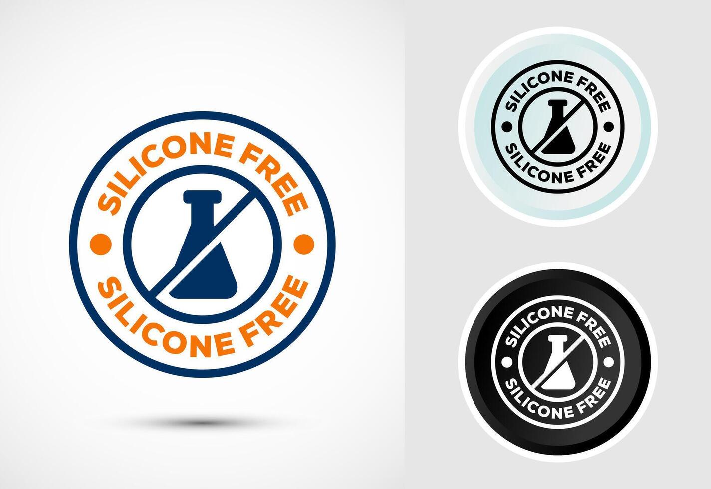Silicone free icon, Best Silicone free sign, symbol vector