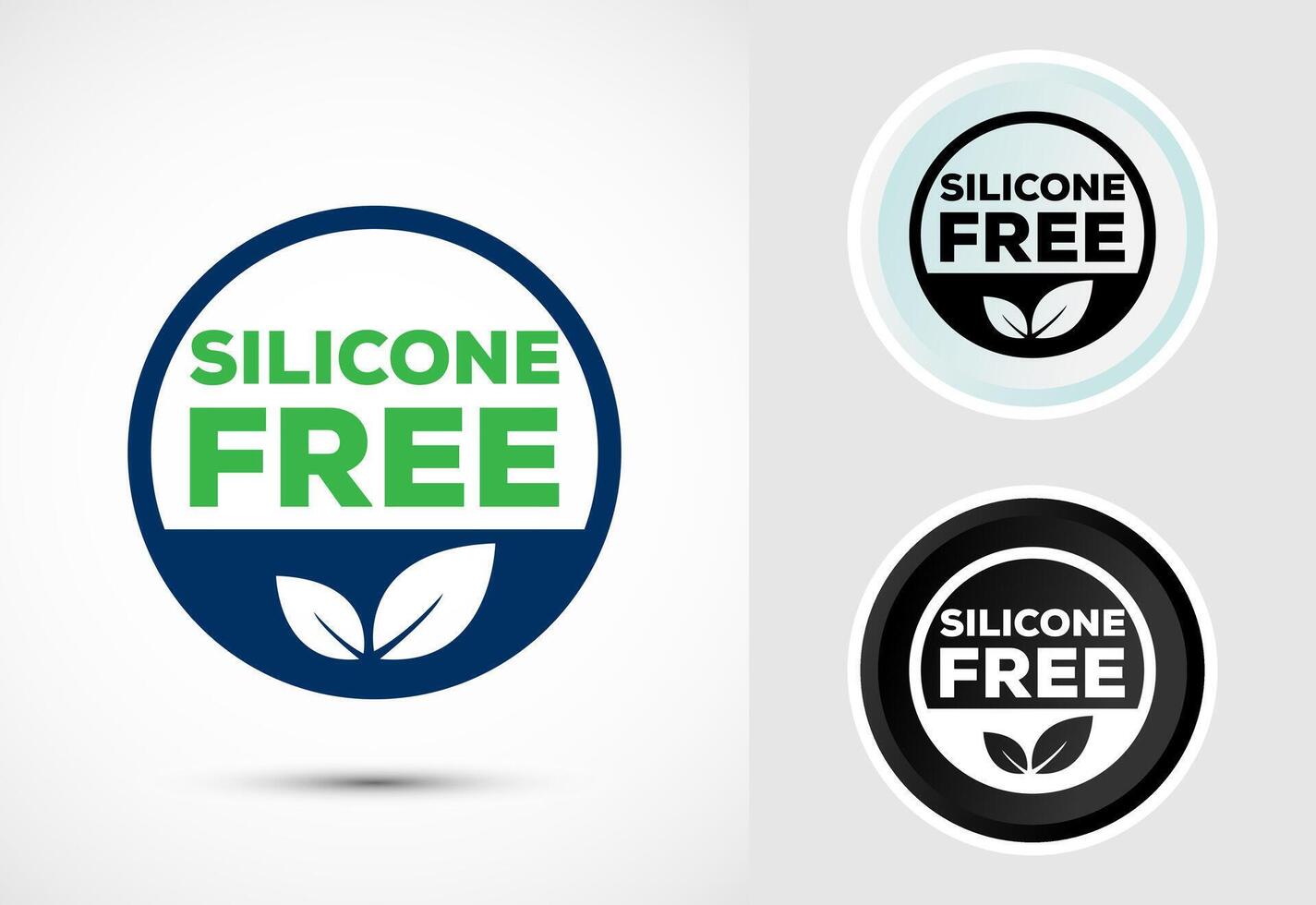 Silicone free icon design illustration, Best Silicone free sign, symbol vector