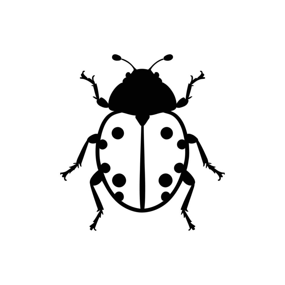 Ladybug icon illustration vector