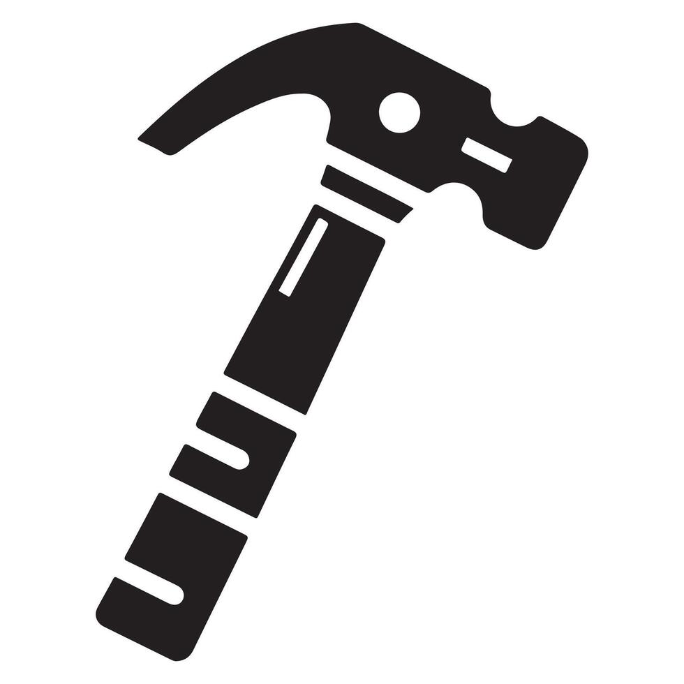 Black Hammer Unique Icon illustration on white background vector