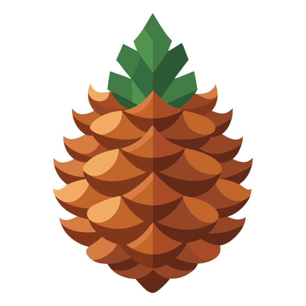 A pineapple on a white background vector