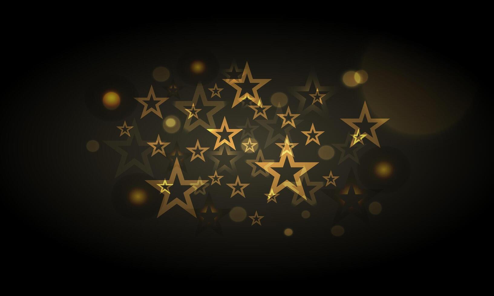 Soft Abstract Banner with Bokeh Effect and Star Light Effects vector