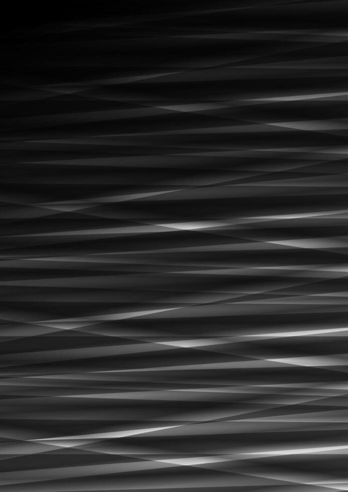 Abstract tech black stripes background vector