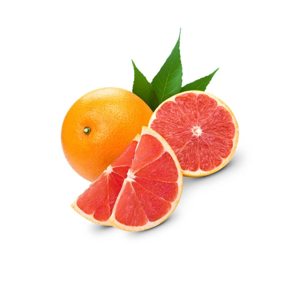 Grapefruit isolated on a white background photo