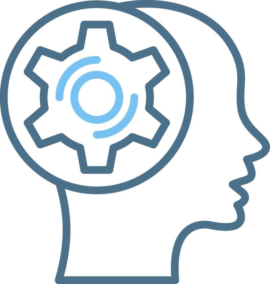 Development Line Two Colour Icon Design vector