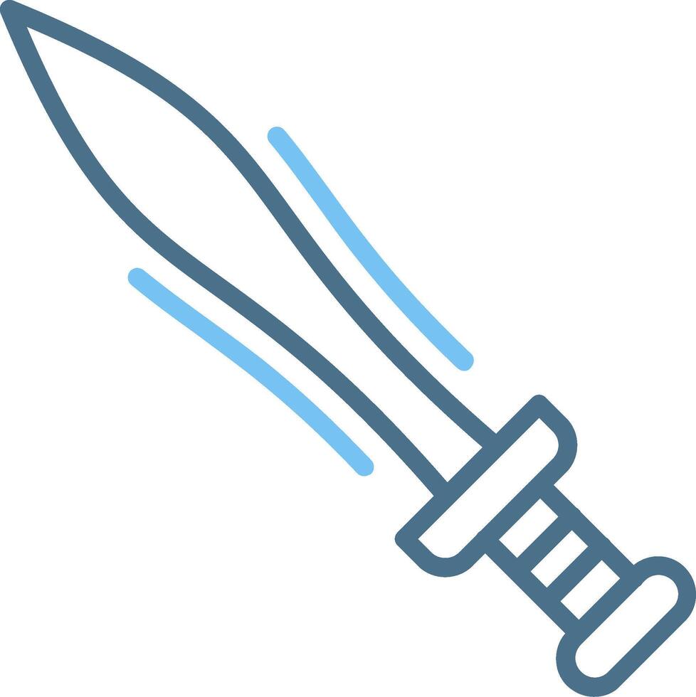 Weapons Line Two Colour Icon Design vector