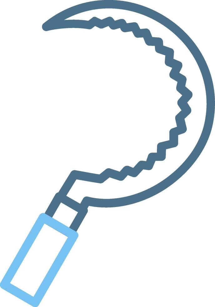Knife Line Two Colour Icon Design vector
