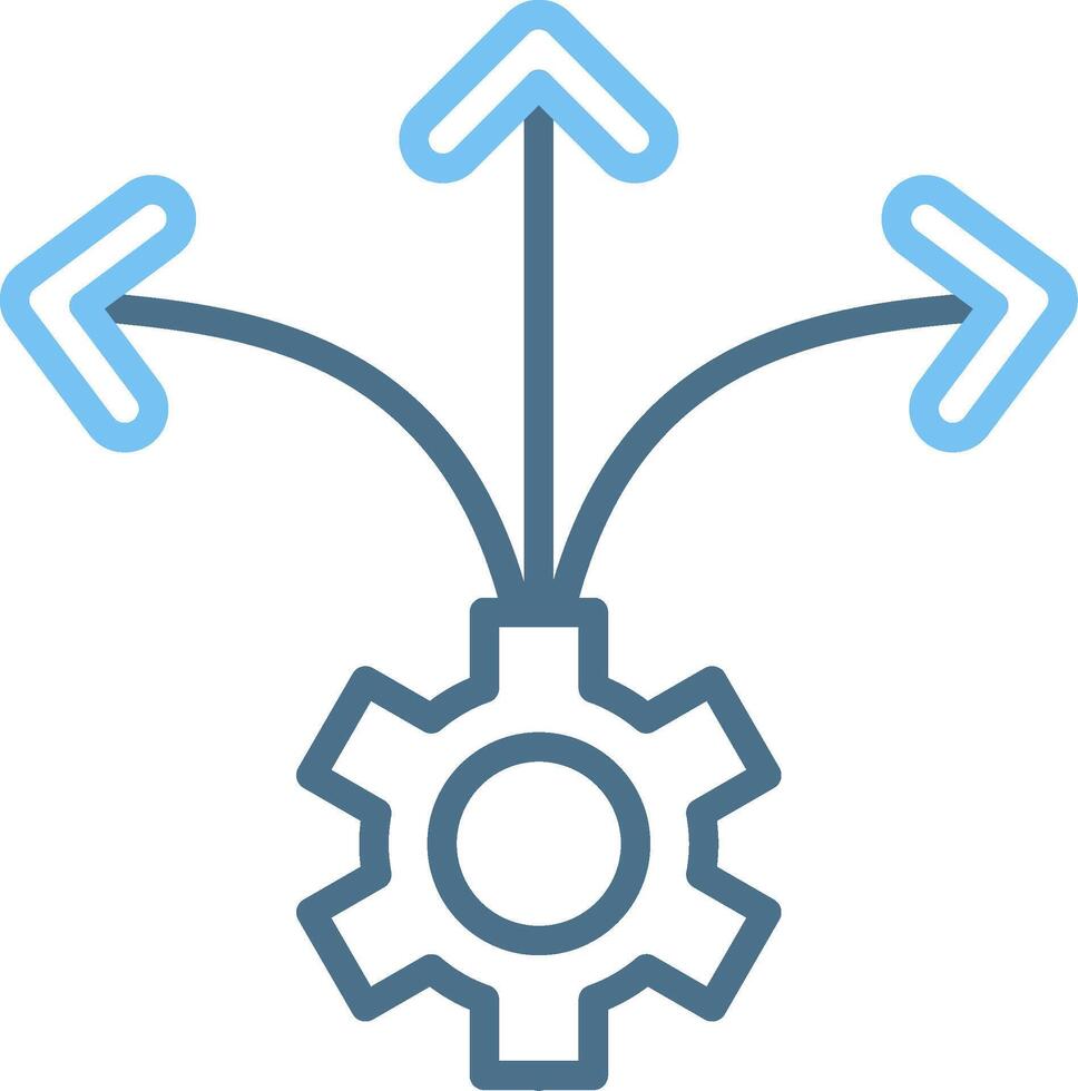 Flexibility Line Two Colour Icon Design vector