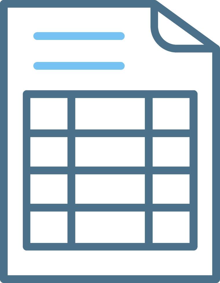 Grid Line Two Colour Icon Design vector
