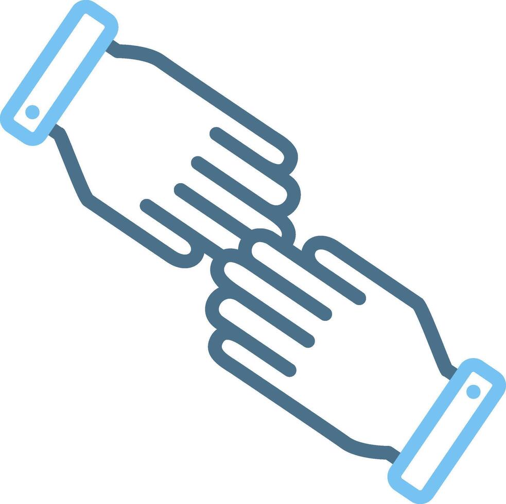 Help Line Two Colour Icon Design vector