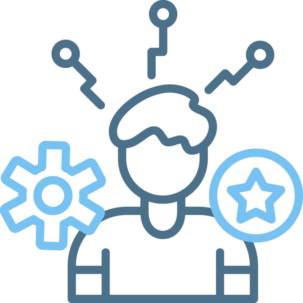 Specialist Line Two Colour Icon Design vector