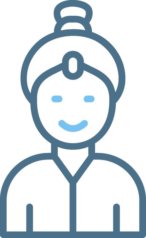 Genie Line Two Colour Icon Design vector