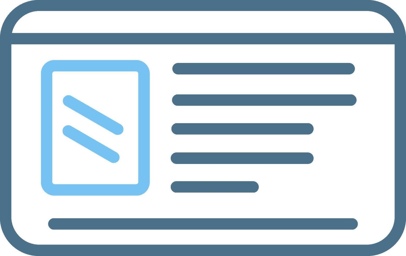 Driving License Line Two Colour Icon Design vector