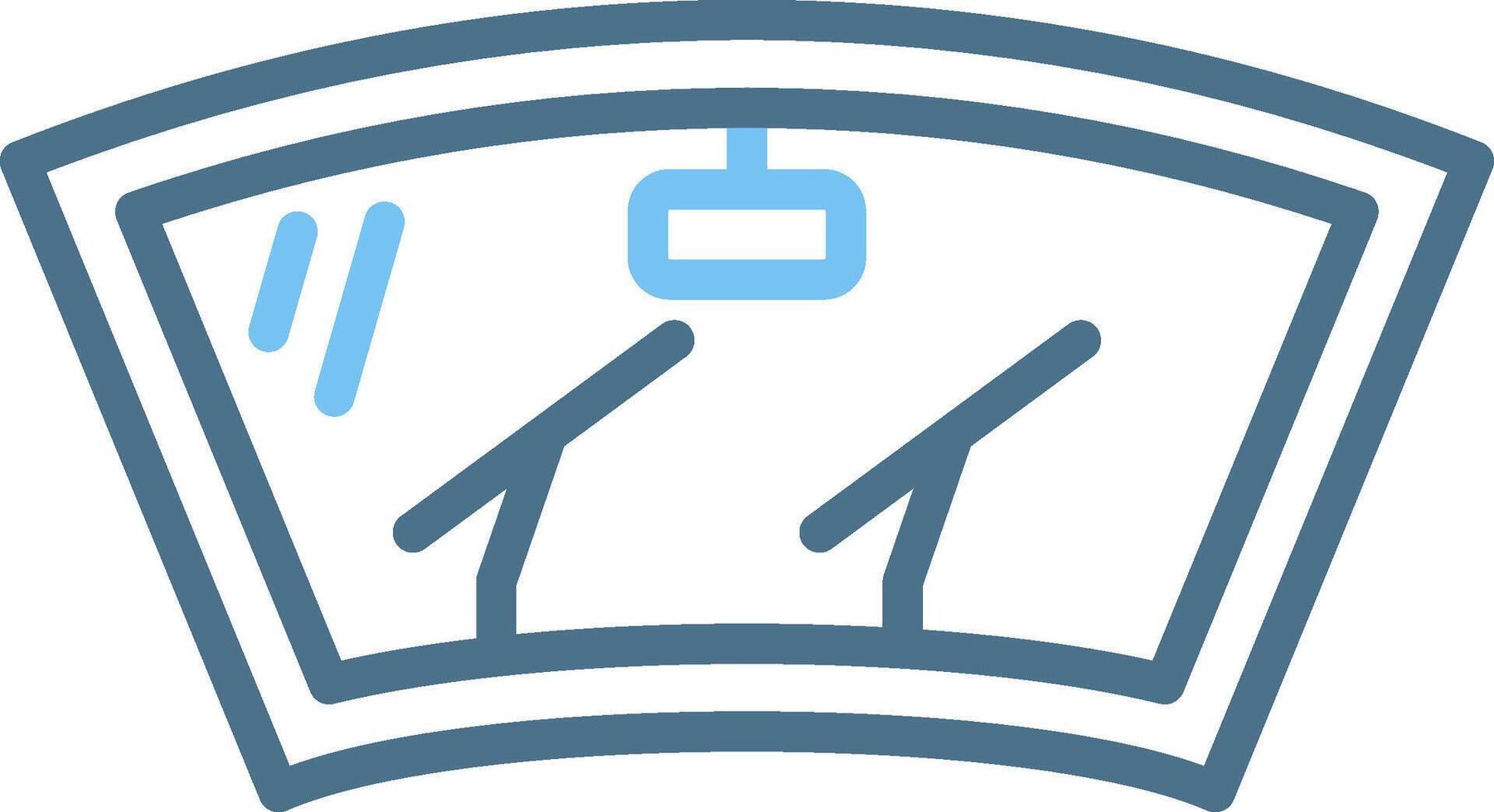 Wiper Line Two Colour Icon Design vector