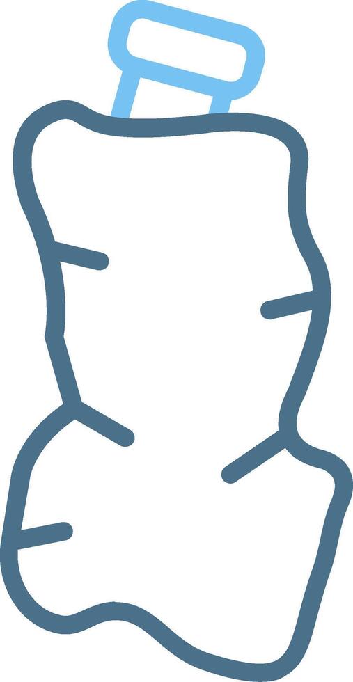 Contamination Line Two Colour Icon Design vector