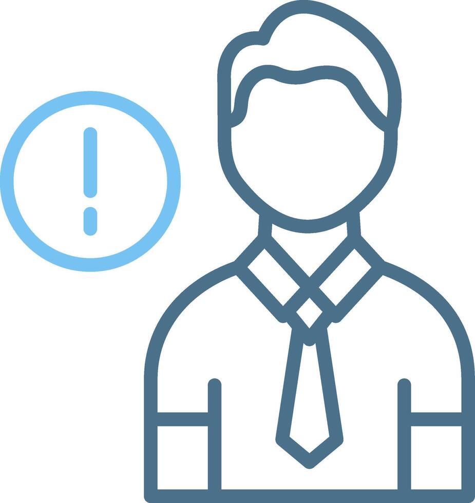 Information Line Two Colour Icon Design vector