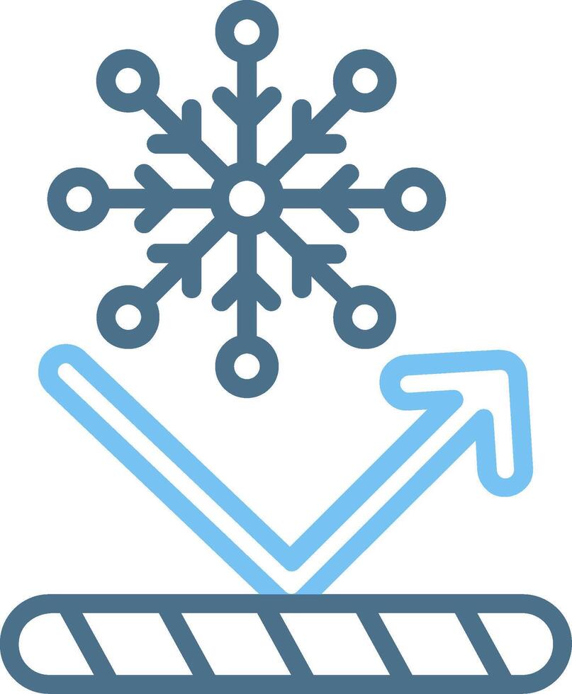 Snow Proof Line Two Colour Icon Design vector