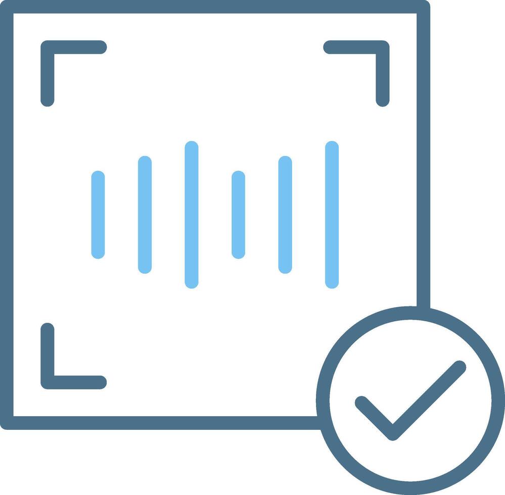 Voice Recognition Line Two Colour Icon Design vector