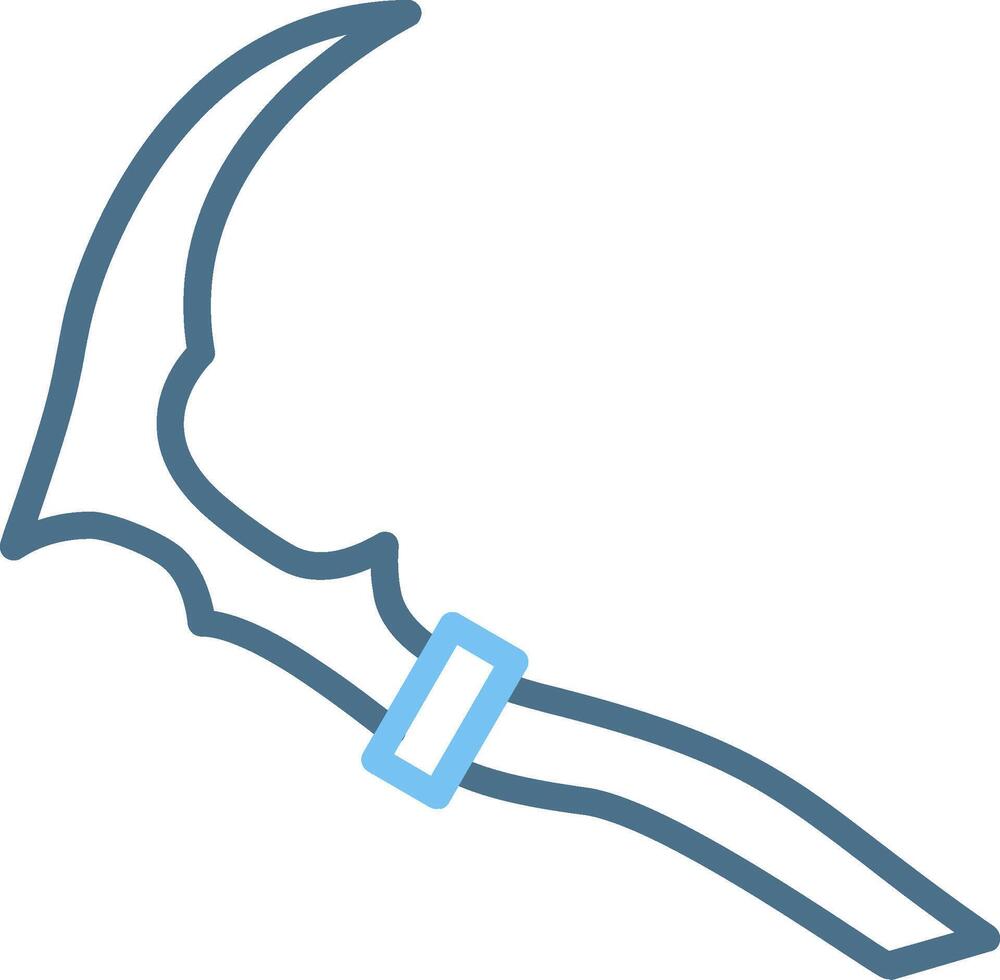 Kama Line Two Colour Icon Design vector
