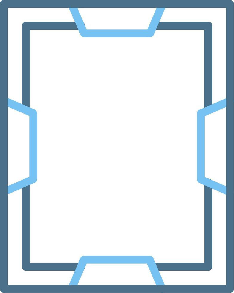 Frame Line Two Colour Icon Design vector