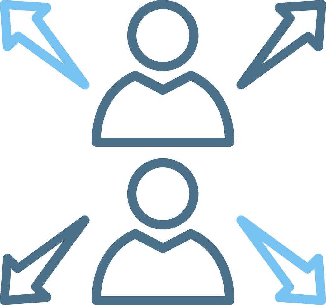 Team Capacity Line Two Colour Icon Design vector