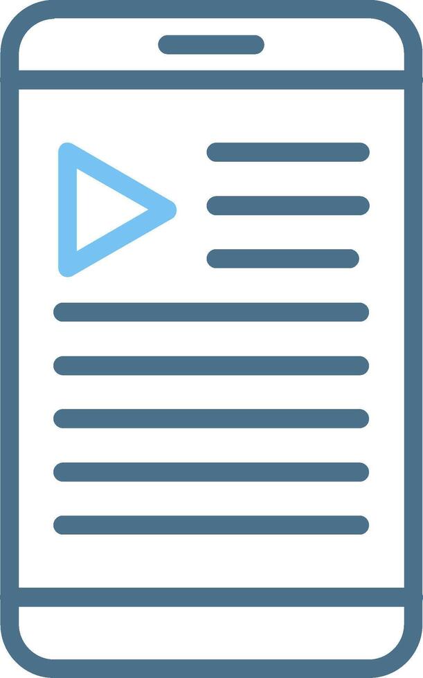 Smartphone Line Two Colour Icon Design vector