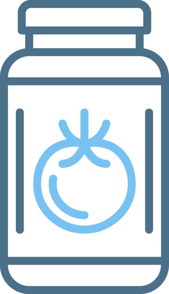 Jam Line Two Colour Icon Design vector