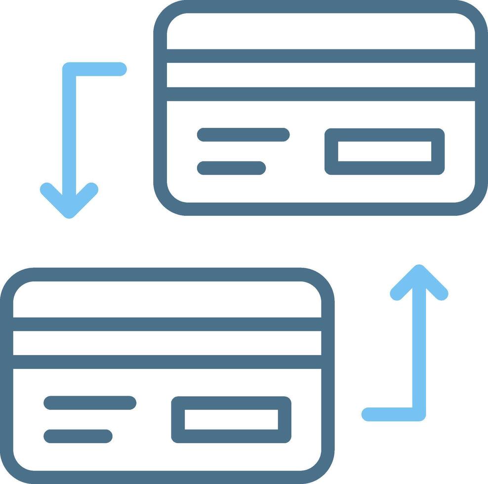 Money Exchange Line Two Colour Icon Design vector