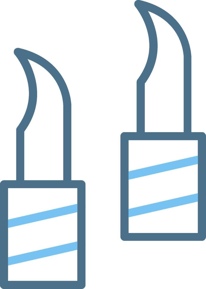 Nekode Line Two Colour Icon Design vector