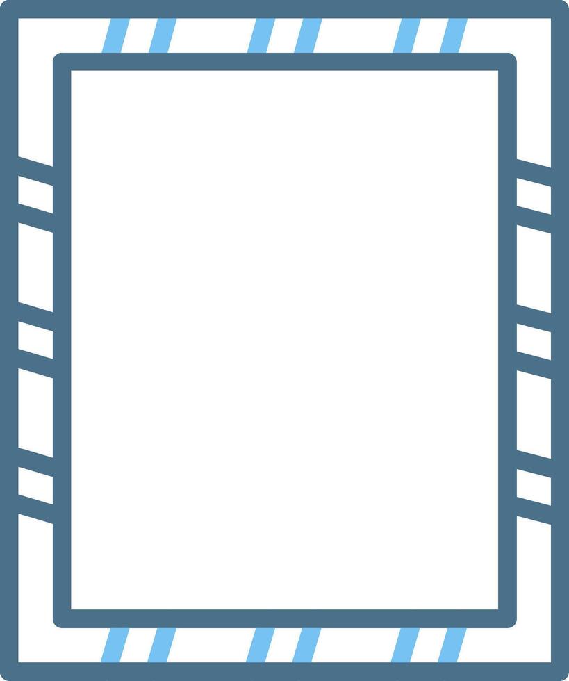 Frame Line Two Colour Icon Design vector