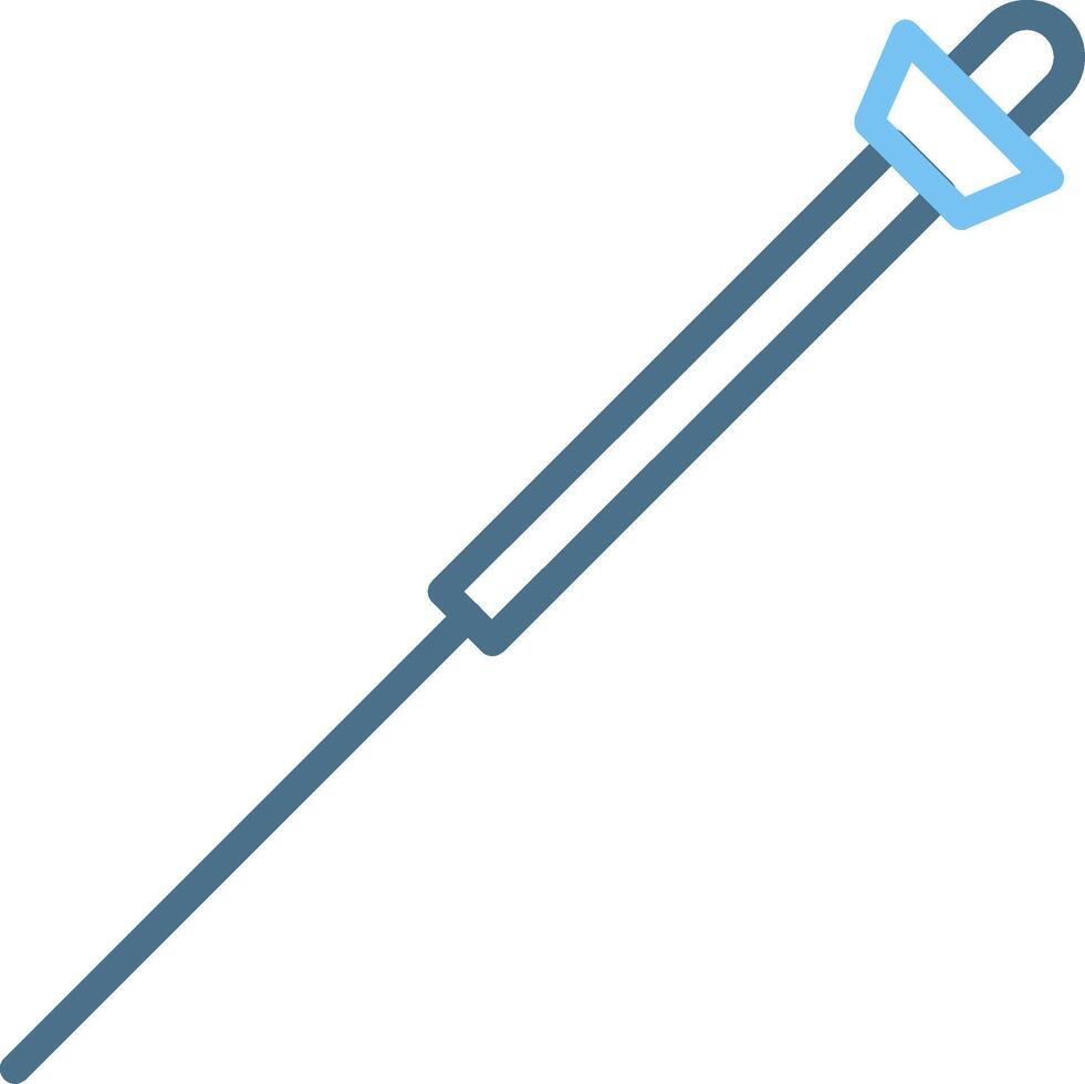 Needle Line Two Colour Icon Design vector