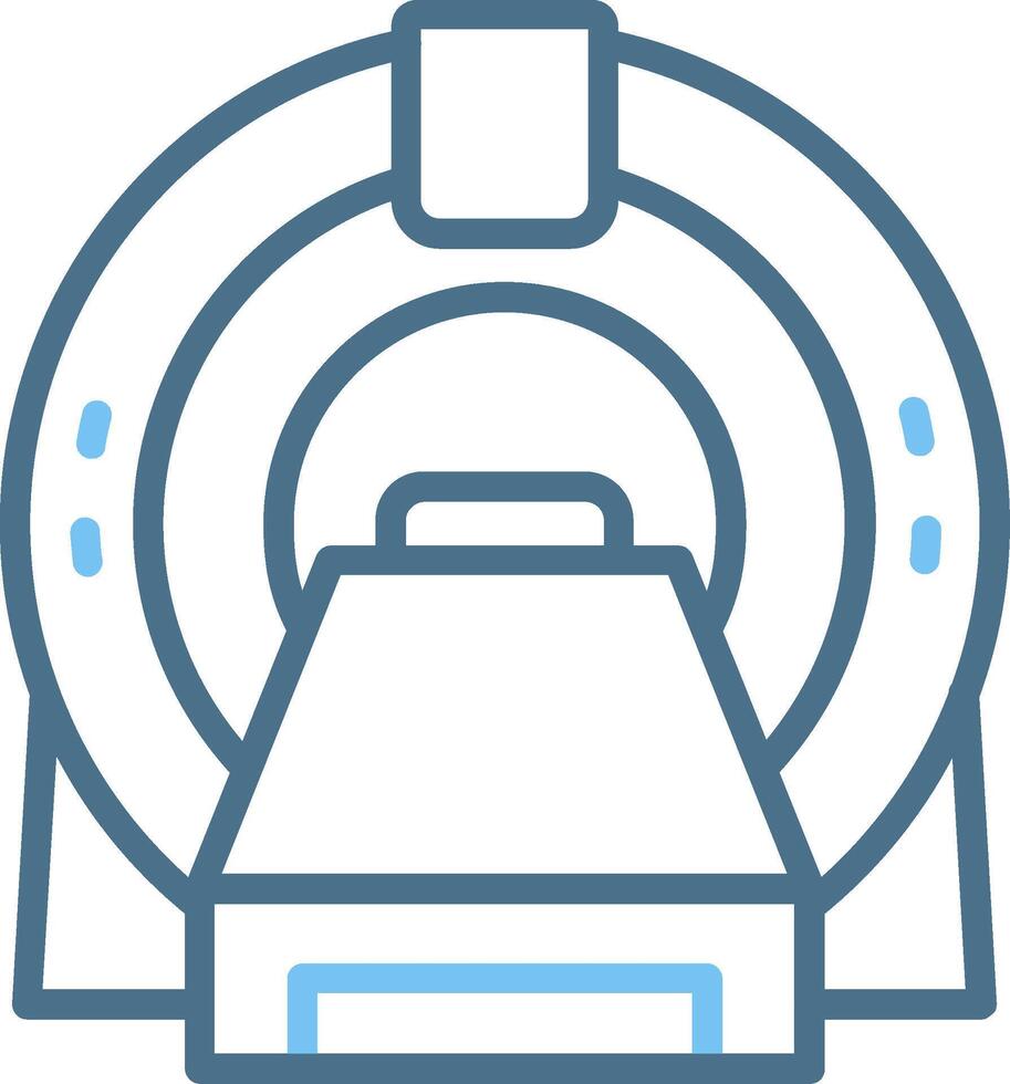 Mri Line Two Colour Icon Design vector