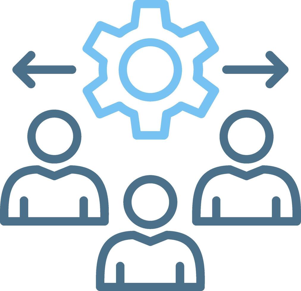 Customer Behavior Line Two Colour Icon Design vector
