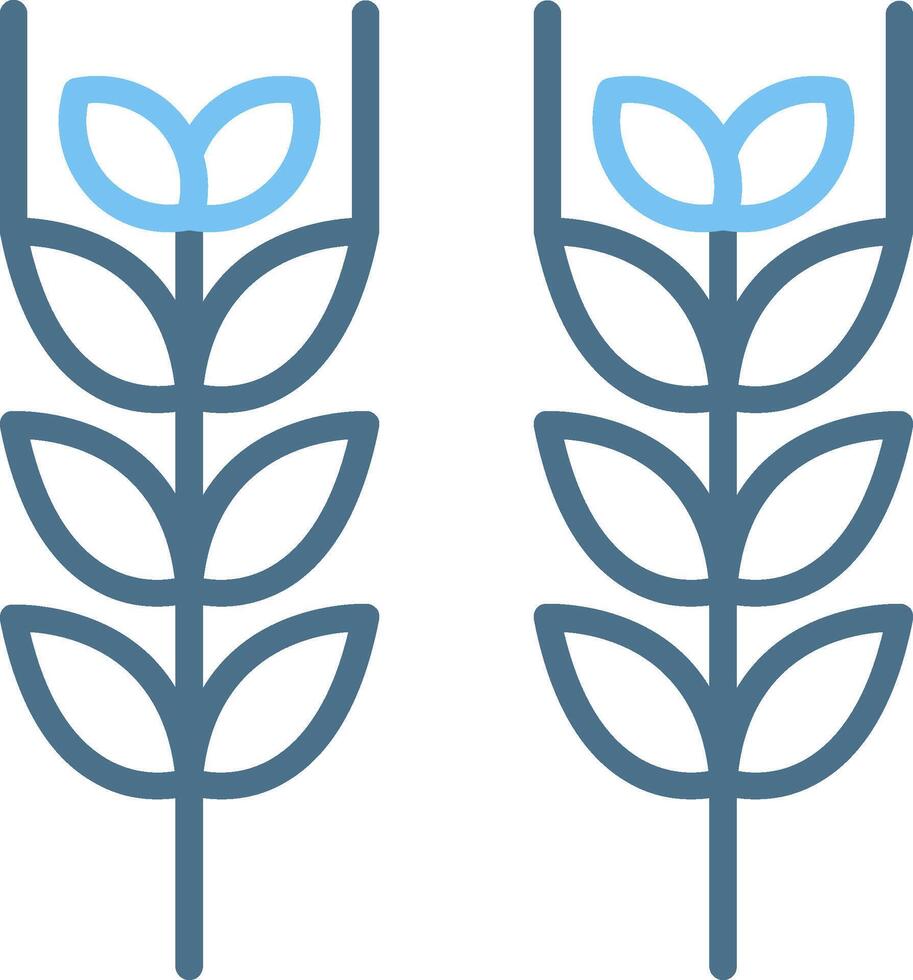 Crops Line Two Colour Icon Design vector