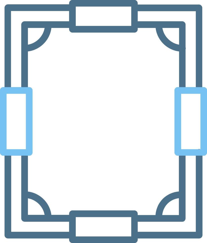 Frame Line Two Colour Icon Design vector