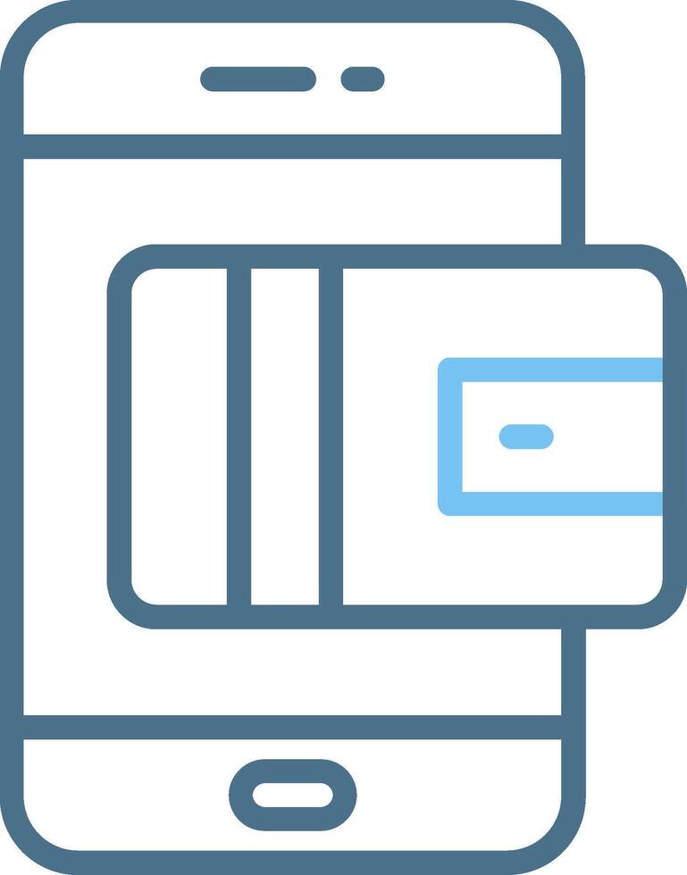 Payment Method Line Two Colour Icon Design vector